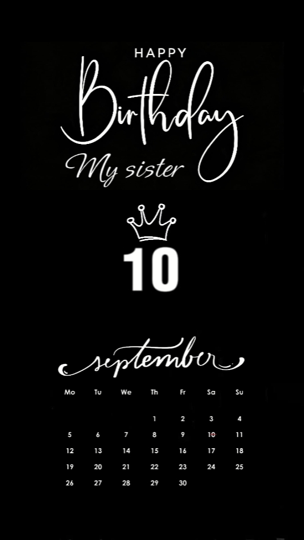 B'day Sister 9 Sept