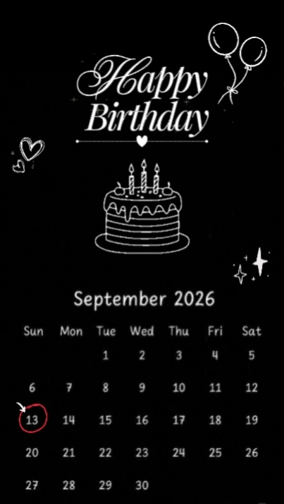 BDAY 13 SEPTEMBER