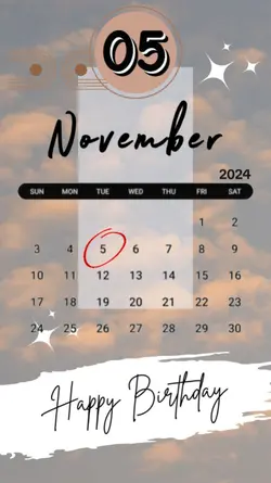 HBD 5 NOVEMBER 2024