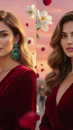 Petali di rosa sullo schermo, magia in ogni foto