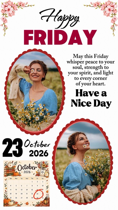 Friday 23 Oct 2026