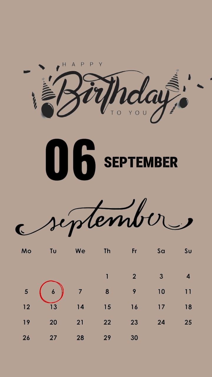 Hbd 06 September