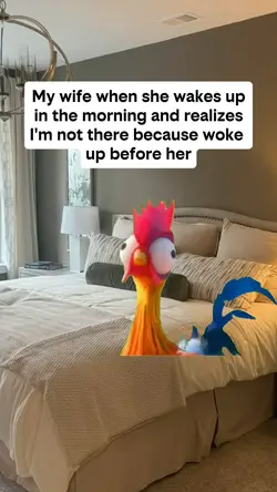 she wakes up