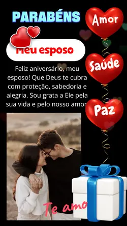 Aniversário esposo 
