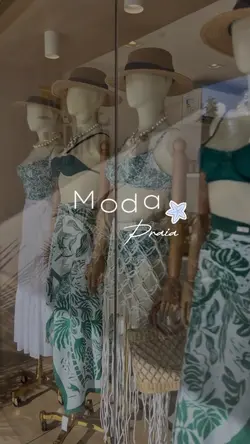 Vitrine Moda praia 