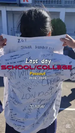 School last day 💔🥀