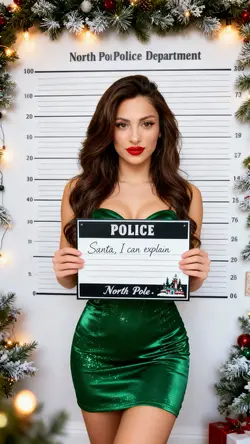 Christmas mugshot 