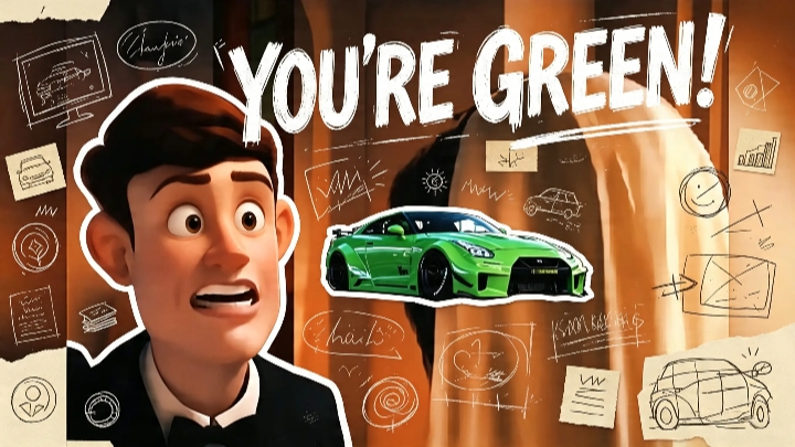 DU BIST EIN GRÜNES AUTO