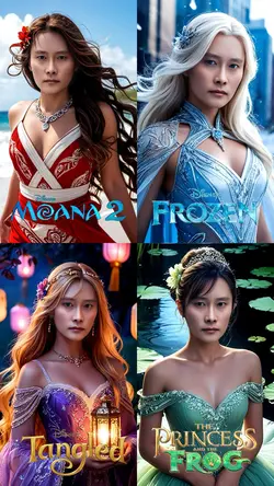 4 Princess Disney 
