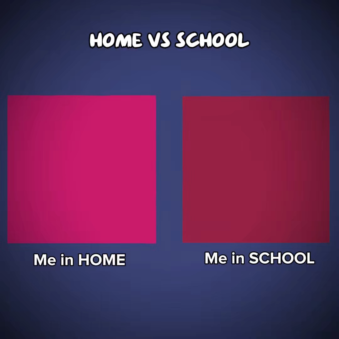 Home vs school