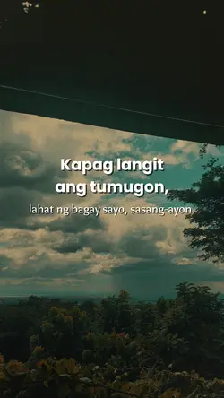 Tumugon ang langit