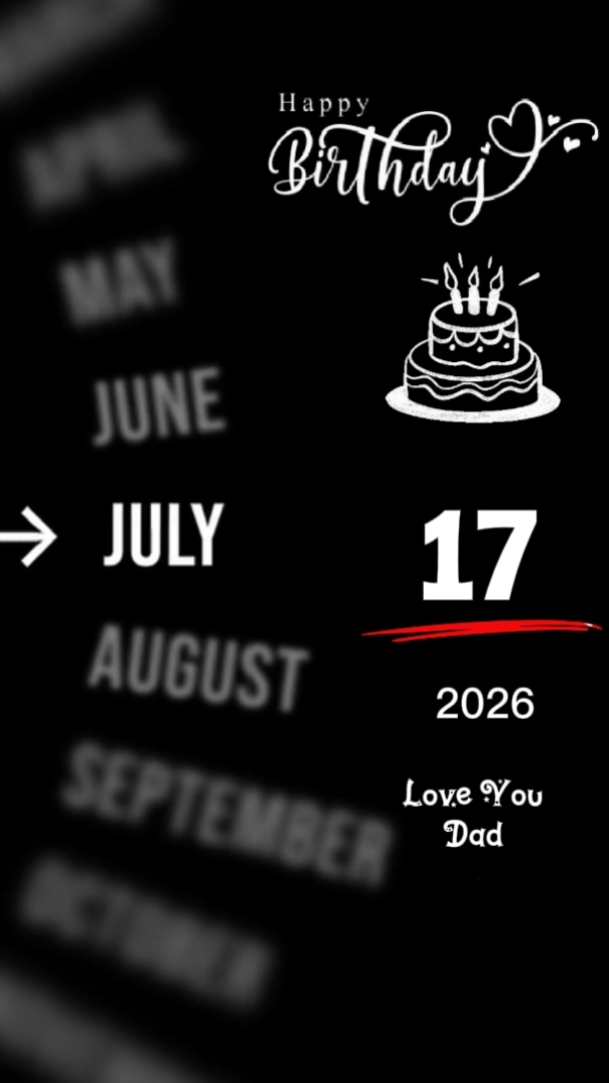 CUMPLEAÑOS Papá 17 DE JULIO