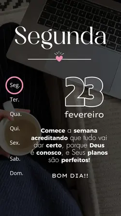 Segunda, 23 fev.