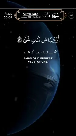 سورۃ طٰہ آیت 53-54
