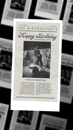 Birthday Newspaper 