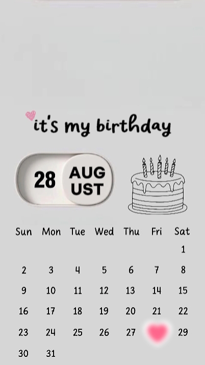 HBD TO ME 28 AUGUST 