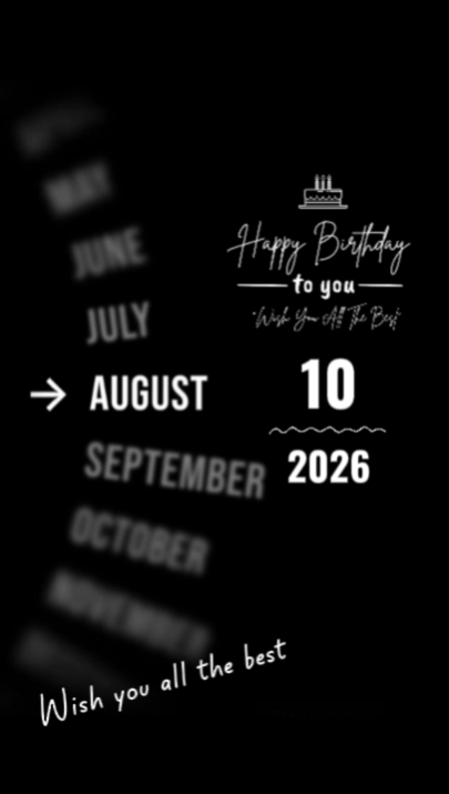 BDAY FRAU 10 AUGUST 