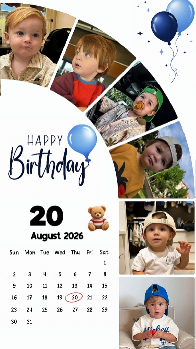 HBD SON 20 AUGUST 