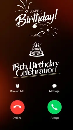 18th Birthday Call