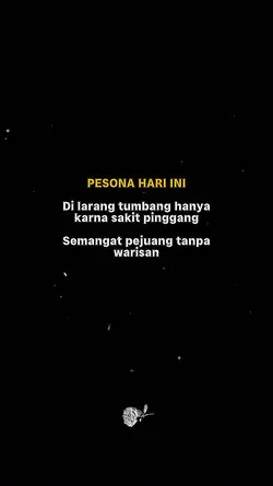Di larang tumbang