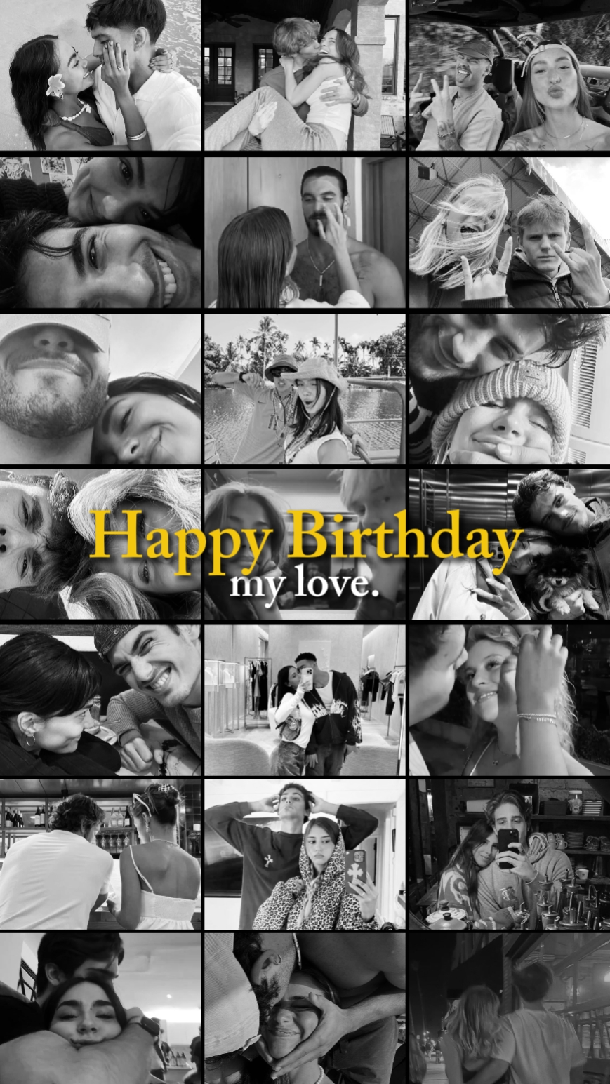 Aniversário meu amor.