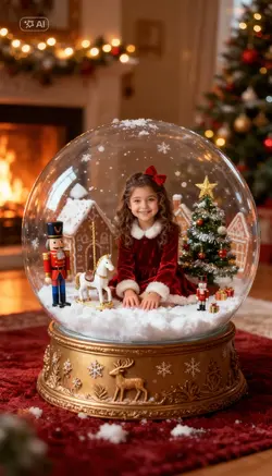 christmas snow globe