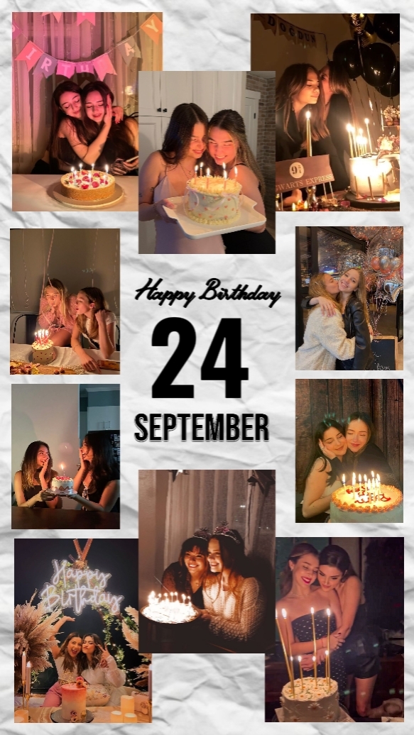 Feliz cumpleaños 24 de septiembre