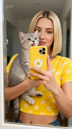 Selfie with cat