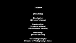 Outro Credits Film