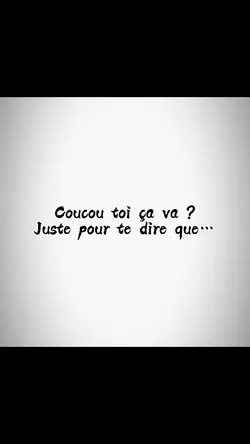 Coucou toi 😝😂♥️