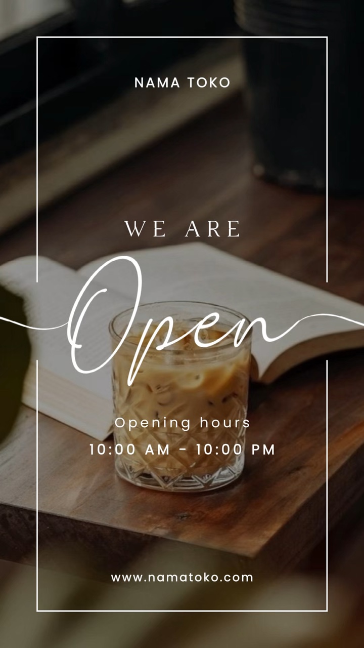 we are open