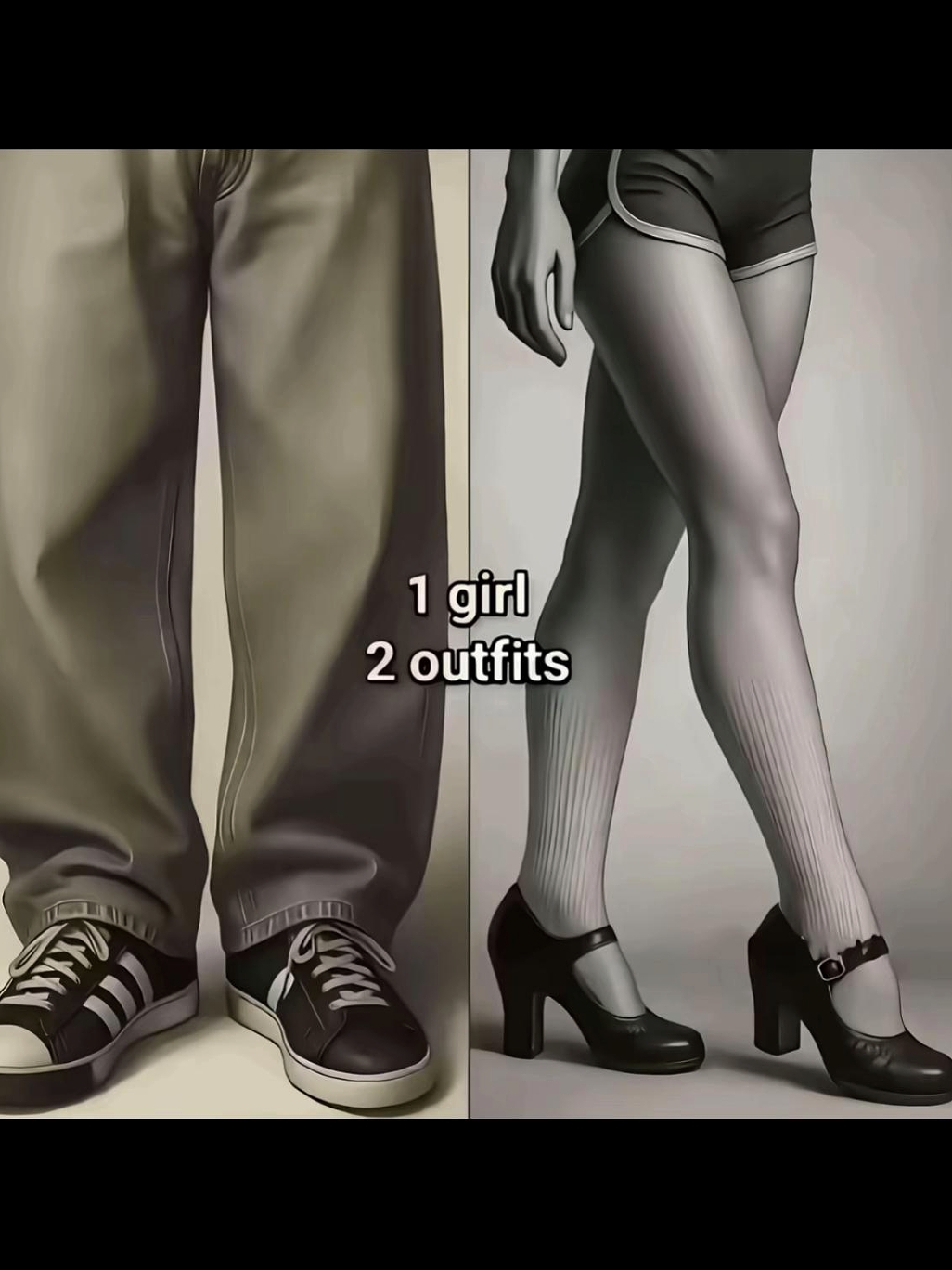 1 Mädchen 2 Outfits
