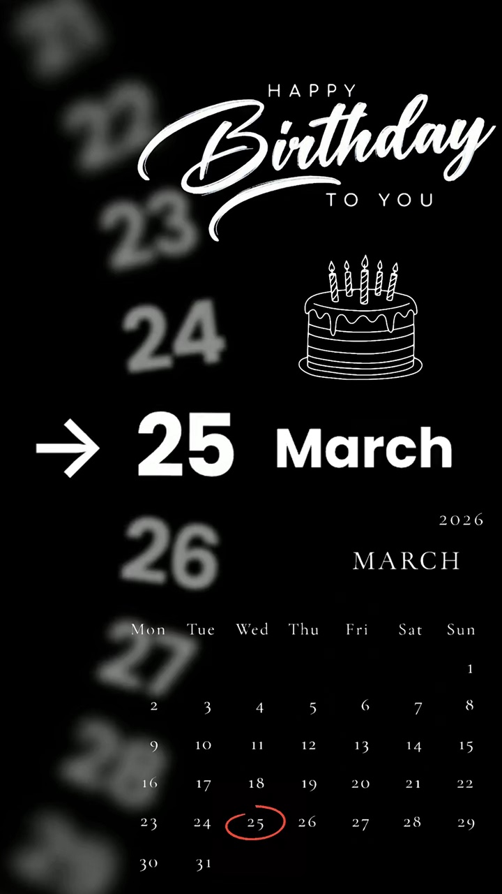 HBD 25 DE MARZO