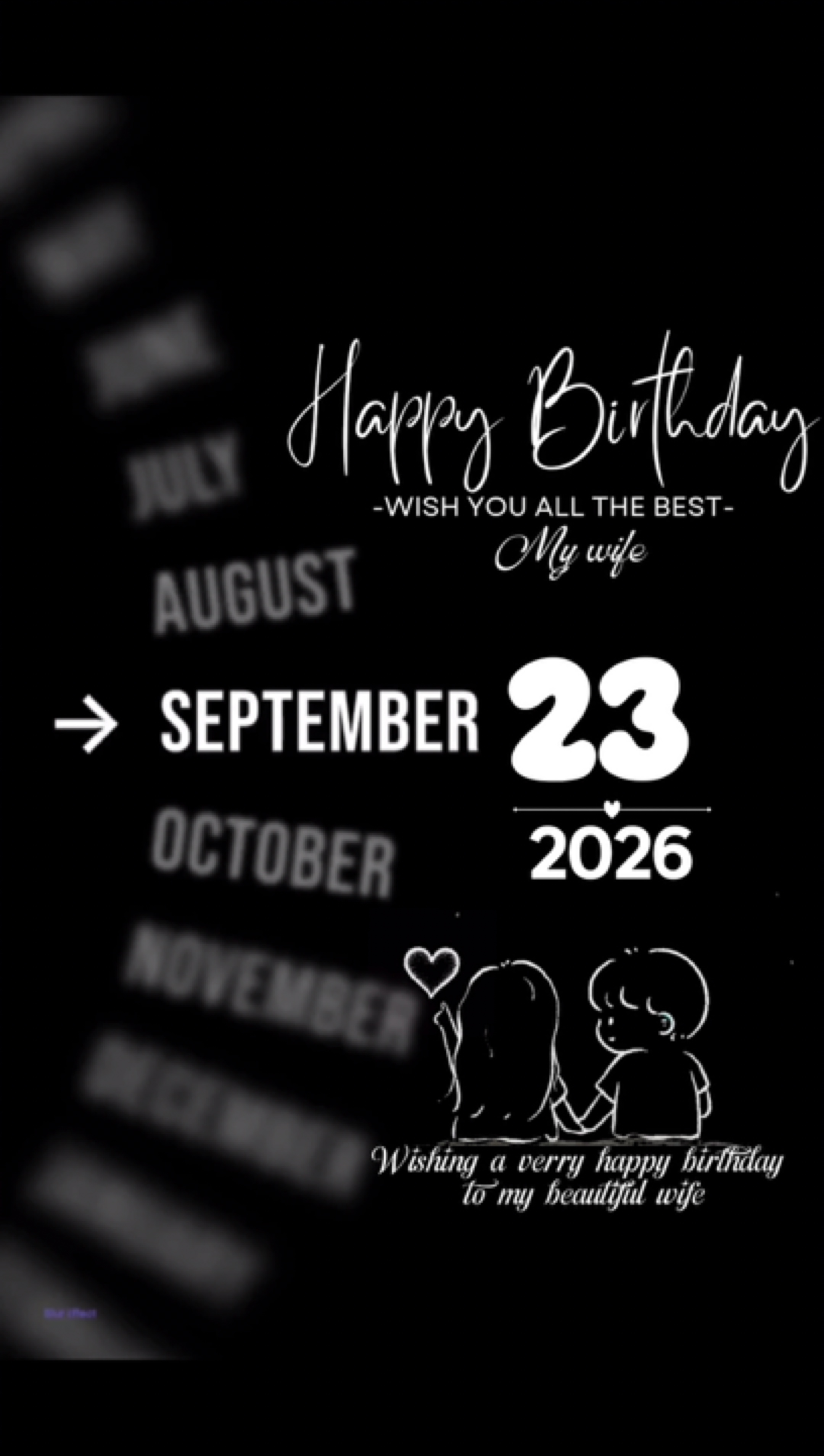 BDAY WIFE 23 SEPTEMB