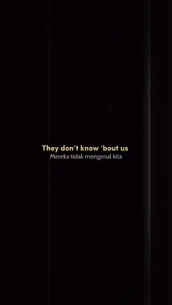 They don't know