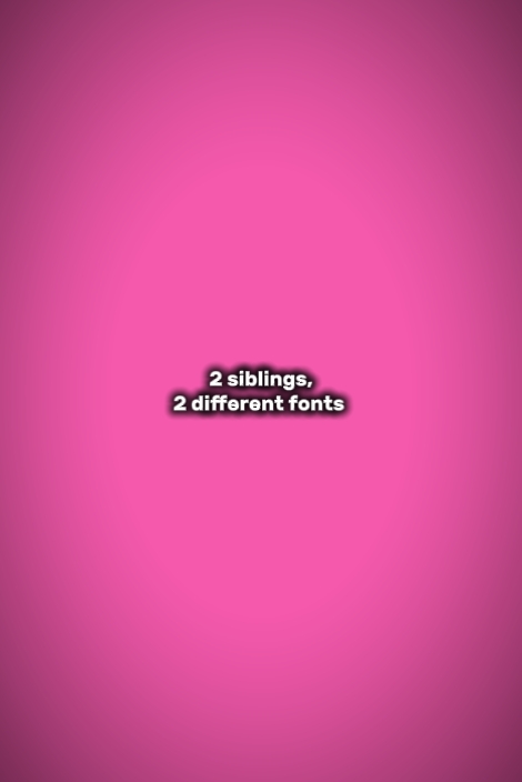 2 different fonts 