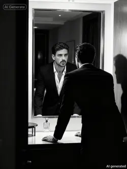 dramatic B&W photo