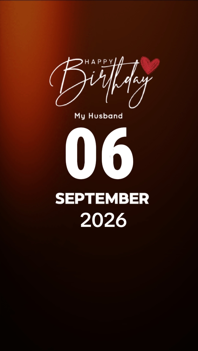 hbd myhusband 06 sep