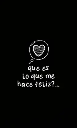 me hace feliz.