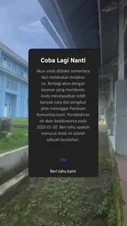 Prank akun di blokir