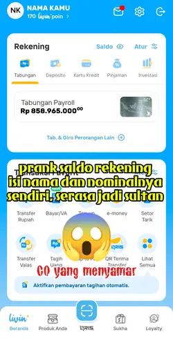 PRANK SALDO REKENING