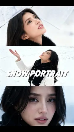Snow portrait