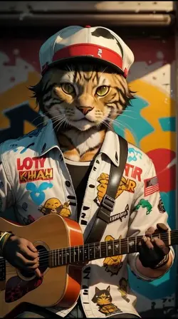 猫ギターandピアノ演奏