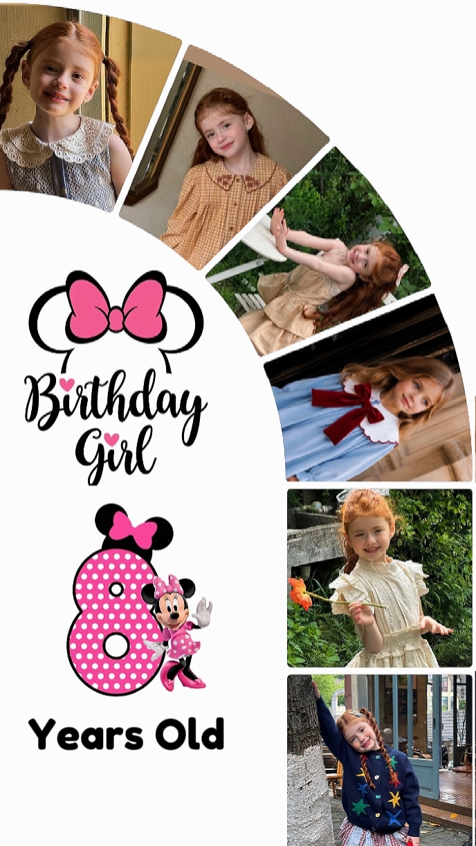 8th Birthday Girl 