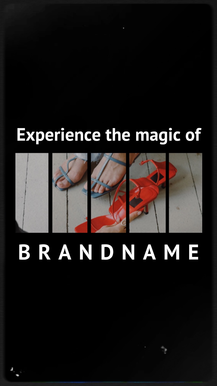 Woman’s Sandals Display in TikTok Style