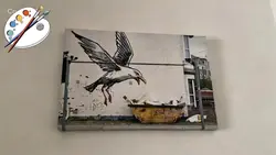 Banksy art to life