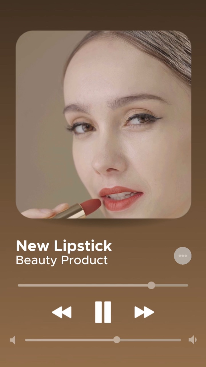 Style d'interface utilisateur dégradé pour la promotion du maquillage