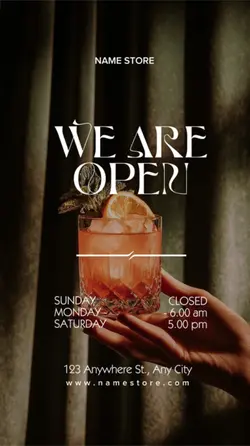 STORY : WE ARE OPEN