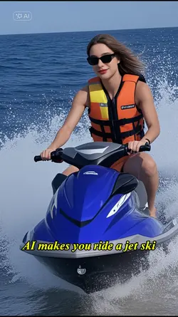 Riding A Jetski