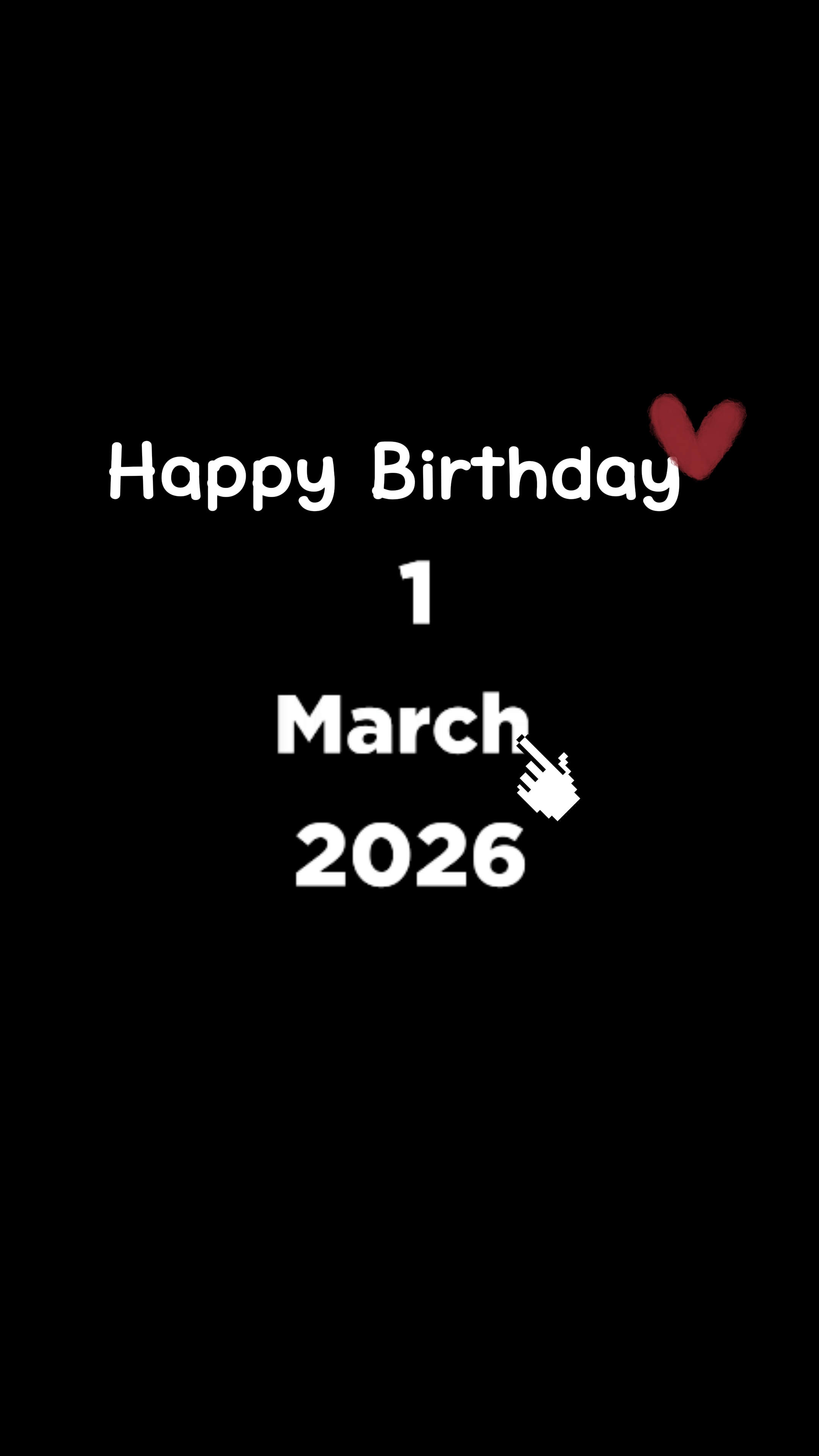 ULANG TAHUN SAYA 1 MARET